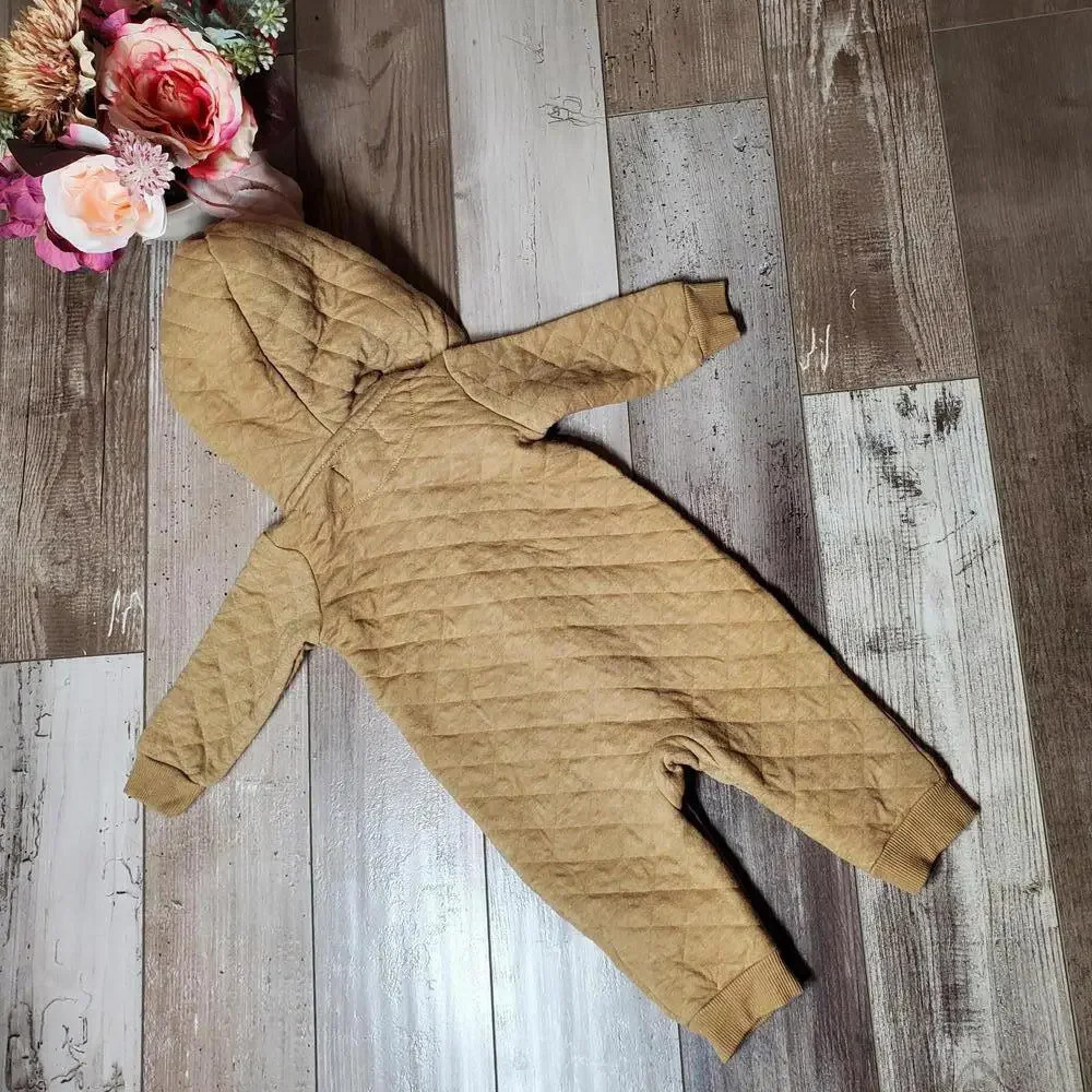 7 for all mankind Los Angeles Quilted Baby Bunting Snowsuit Size 3/6 Months - Picture 13 of 14